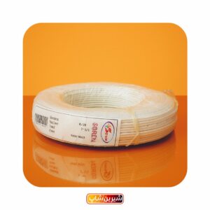 سیم سفید-قرمز مخصوص تابلوسازی کلاف 50 متری (2x1.5) افشان